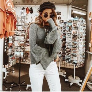 Cupio butterfly bell sleeve top